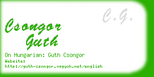 csongor guth business card